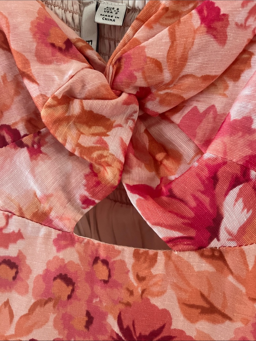 Ever New Pink and Orange Floral Puff-Sleeve Maxi Dress - Picture 3 of 4